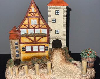 2004 Goebel Scape “BAVARIAN VILLAGE PLAQUE" 8 X 8",  original Missing Pieces