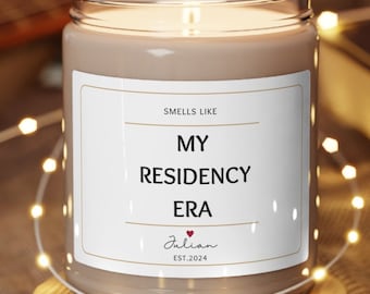 Custom In My Residency Era Candle,Matched for Residency,Match Day Gift,Medical School Graduation,Med School,Resident Doctor,Med Student gift
