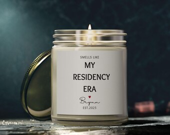 Custom Residency Era Candle: Medical School Graduation Gift
