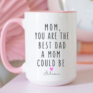 Taza personalizada para el Día del Padre para madres solteras, regalo personalizado