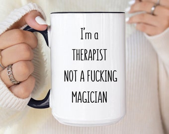 Gift for mental health therapist, funny therapist coffee mug, mental health gift, Psychiatrist cup, social worker,MFT,LCSW, therapist humor