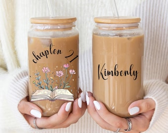 Personalized 21st Birthday Glass Sipper Cup, Gift For Her