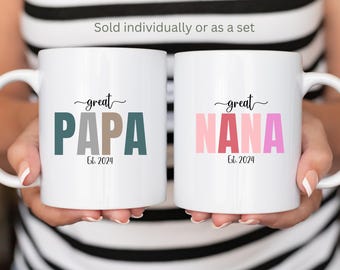 Custom New Great Grandparents Pregnancy Announcement Gift,Great Grandparents To Be Baby Reveal Present,New Great Grandma and Grandpa Mug