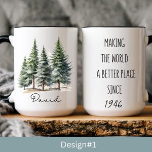 80th Birthday Gift Custom Gifts for Men Sentimental Great Grandpa Mug Birthday Gift Born in 1946 Mug Turning 80 Year Old Coffee Mug Eighty