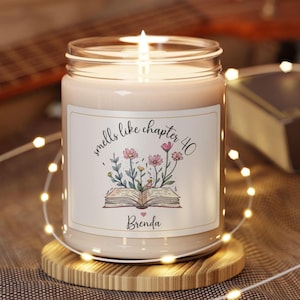 Personalized 40th Birthday candle,Chapter 40 candle,40th candle,40th Birthday Gift,40th Birthday Flower,40th birthday present Gift For Women