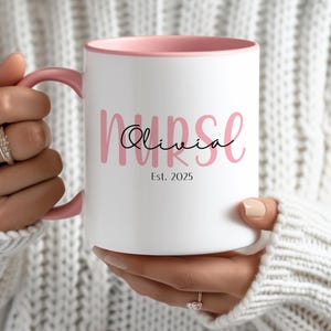 Personalized RN Coffee Mug with Name, Registered Nurse Gifts for New Nurse , RN Graduation Gift , Nurse Graduation Mug Gift, Nursing School