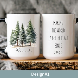 80th Birthday Gift Custom Gifts for Men Sentimental Great Grandpa Mug Birthday Gift Born in 1945 Mug Turning 80 Year Old Coffee Mug Eighty