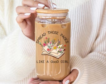 Smut Reader Glass Tumbler: Spicy Book Lover Gift