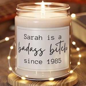 Personalized 40th Birthday candle,Chapter 40 candle,40th candle,40th Birthday Gift,40th Birthday Flower,40th birthday present Gift For Women