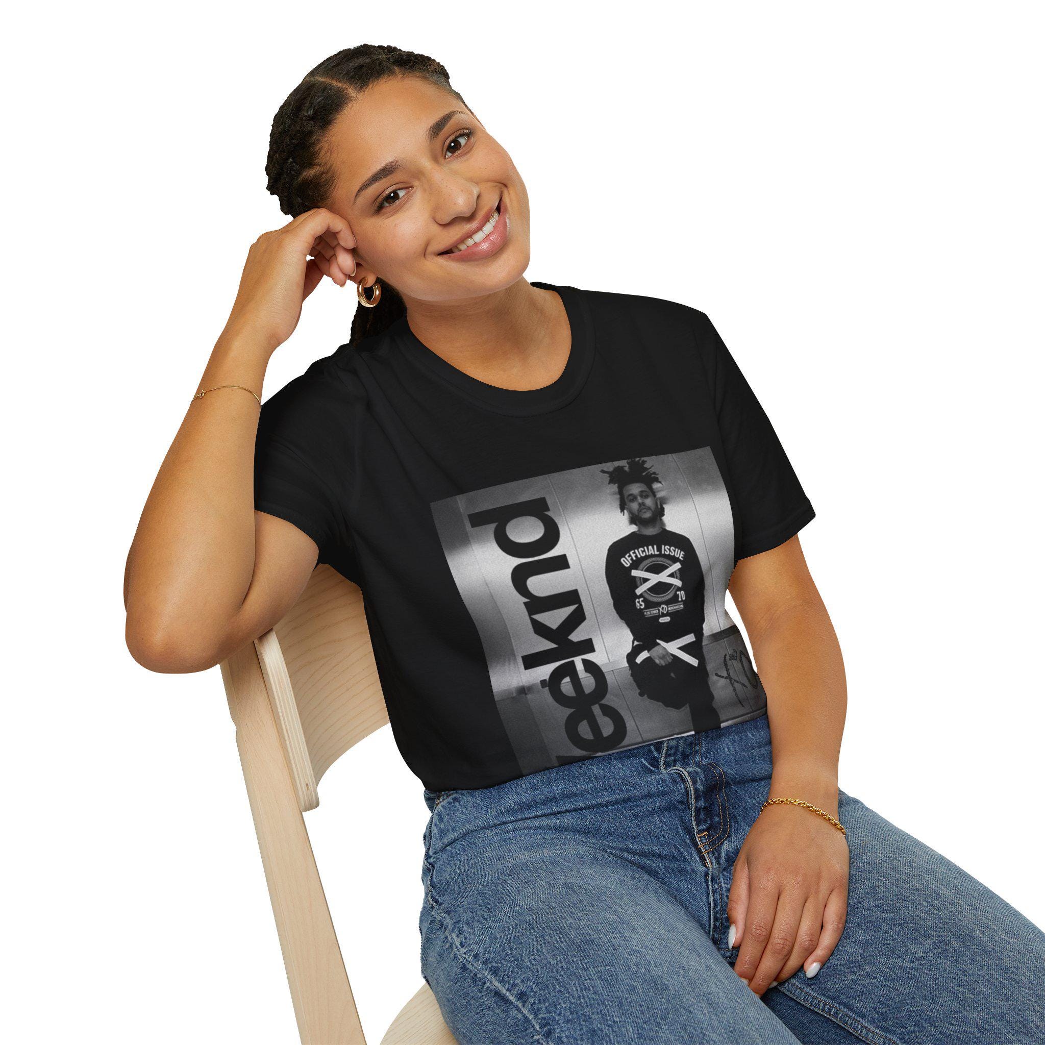 The Weeknd Graphic Black & White T-shirt - Etsy
