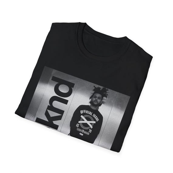 The Weeknd Graphic Black & White T-shirt - Etsy