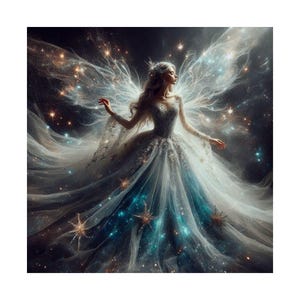 Enchanting Fairy Art Print: Ethereal Magical Home Decor