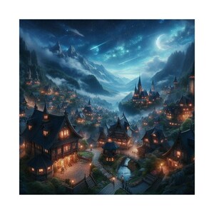 Betoverende matte verticale posters voor een gezellig interieur, perfect voor fantasyliefhebbers, kunst aan de muur voor woonkamer, slaapkamer, cadeau-idee