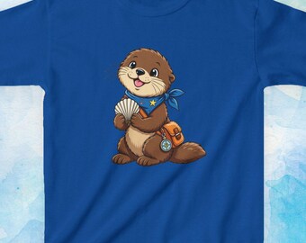 Daydream Valley Ripple Otter Kids T-Shirt | Full Color Adventure Tee