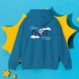 You Got This Super Panda Hoodie | Smiling Cloud Encouragement Sweatshirt Bild 8