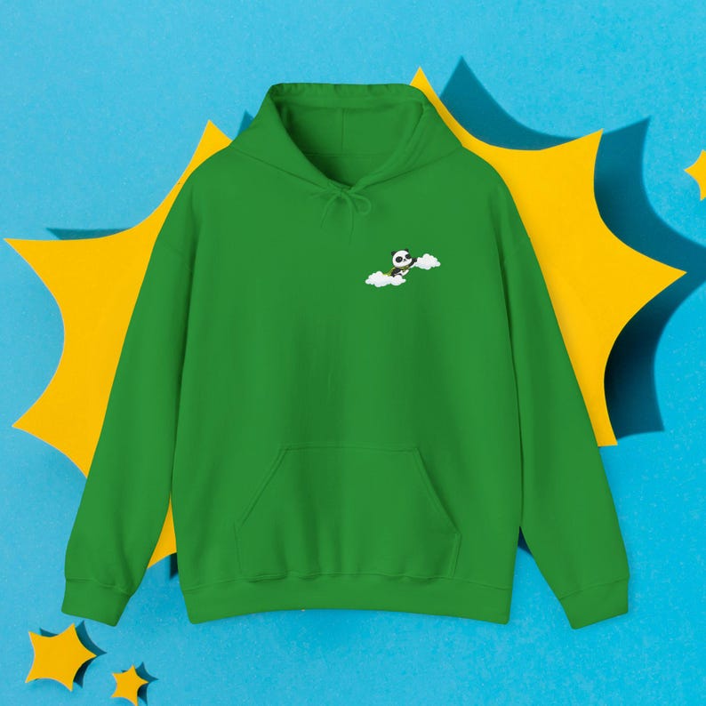 You Got This Super Panda Hoodie | Smiling Cloud Encouragement Sweatshirt Bild 7