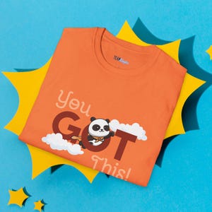 You Got This Panda T-Shirt | Encouragement Clouds image 5