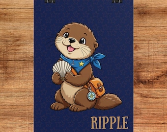 Ripple Sea Otter Character Poster | Coastal Gaming Art (Rolled)