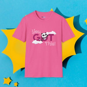 You Got This Panda T-Shirt | Encouragement Clouds image 12