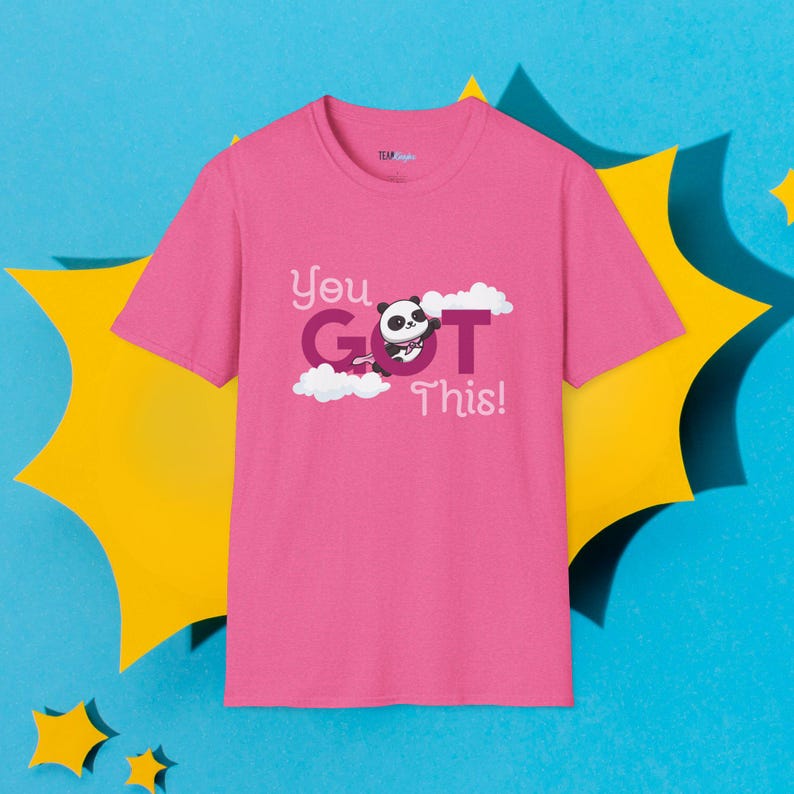 You Got This Panda T-Shirt | Encouragement Clouds image 12