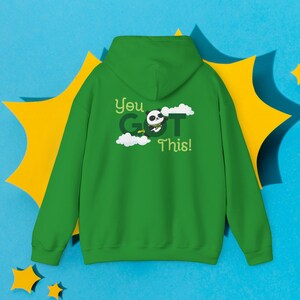 You Got This Super Panda Hoodie | Smiling Cloud Encouragement Sweatshirt Bild 6