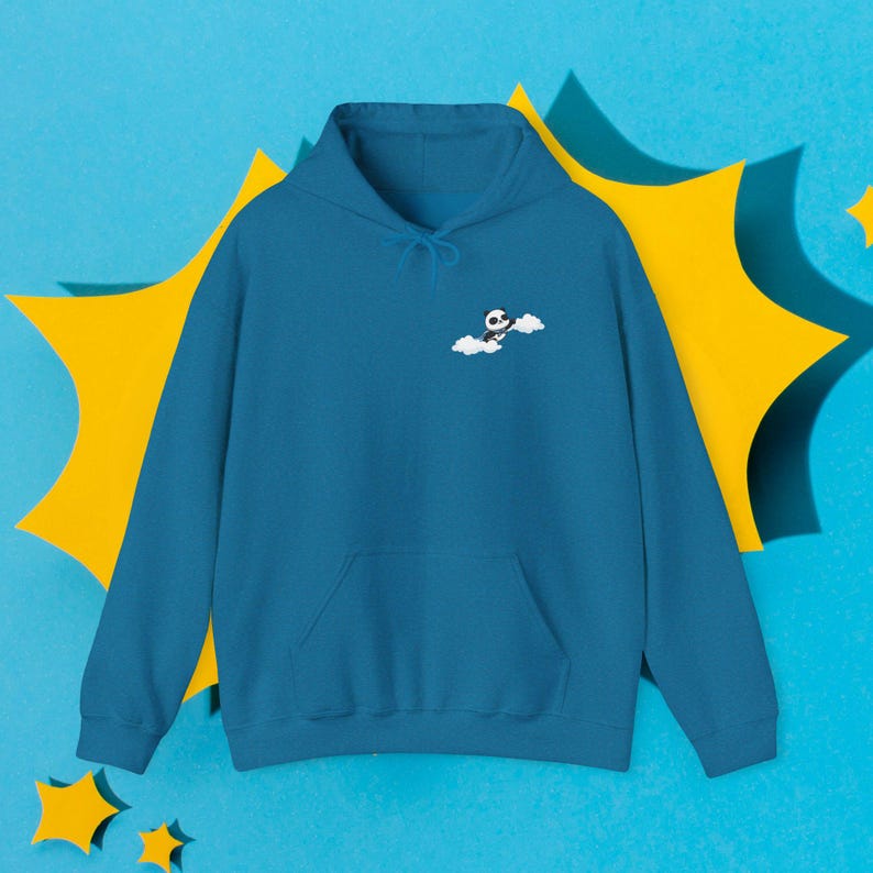 You Got This Super Panda Hoodie | Smiling Cloud Encouragement Sweatshirt Bild 9