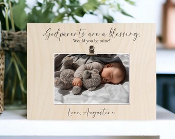 Personalized Godparent Proposal Gift, Godparent Frame, Godmother Gift Idea, Godmother Proposal Idea, Godfather Proposal Idea, Godfather Gift