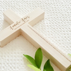 Personalized Baptism Gift, Wall Cross, First Communion Gift, Confirmation Gift, Christening gift, Girl Baptism Gift, Wood Baptism Cross