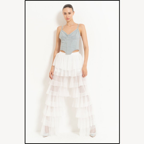 Pants - Tiered Tulle Pants