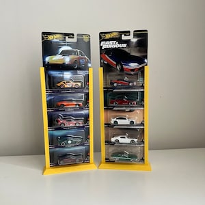 5 Auto Hot Wheels Aufsteller Kartenhalter