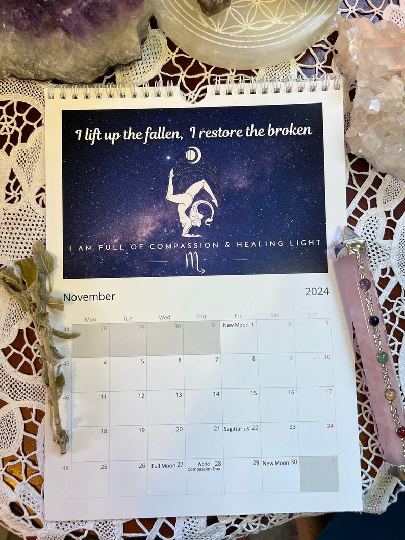 Sun & Moon Calendar 2024 Your Year to Manifest Your Dreams Star Sign