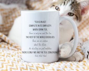 Thich Nhat Hanh Quote Mug, Buddhist Meditation Gift