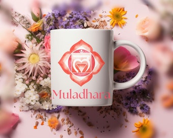 Muladhara Chakra Mug: Meditation Gift for Yoga Teacher