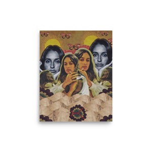 Joan Baez Vintage Folk Rock n Roll Music Poster