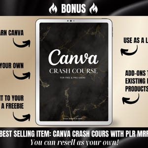 PLR MRR Canva Mockup Template Bundle Master Resell Rights Digital ...
