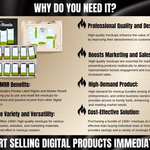 PLR MRR Canva Mockup Template Bundle Master Resell Rights Digital ...