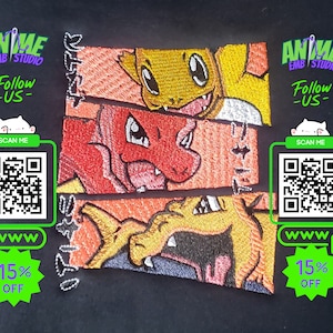 Collezione ricamata ispirata agli anime: felpa, maglietta e felpa con cappuccio premium - Design anime unici - Edizione limitata Chrzd.