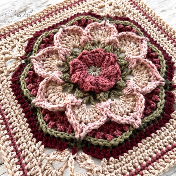 Crochet Pattern - Jewel Square
