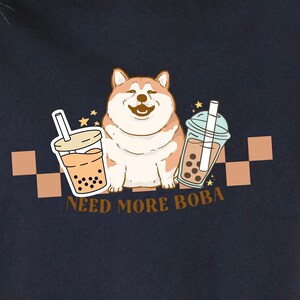 Shibu Inu Boba tea shirt,  boba t-shirt, tea lover, women’s shirt, tea lover gift, gift for daughter, tee shirt for mom, comfort colors