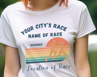 Custom Race Unisex Moisture Wicking Tee - Custom Running Shirt, Fitness Apparel, Sports Gear, Runner Gift, Marathon Shirt