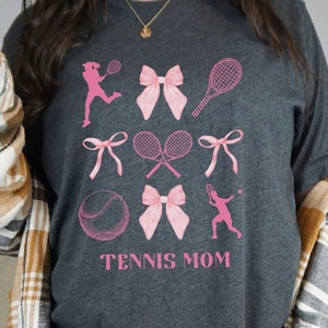Personalized Tennis Coquette Short sleeve tee, gift for mom, custom name tennis match t-shirt sport crewneck, women school tennis team shirt