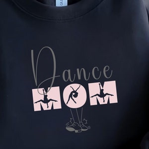 Custom Dance Mom Crewneck Sweatshirt with personalized kid name, Cute Dance Mama Shirt, Ballet for Mom, Girl Ballerina Shirt,Cheer Mom Shirt