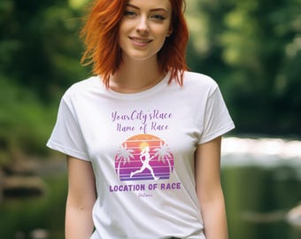 Customizable Race Unisex Moisture Wicking Tee - Perfect for Runners, Outdoor Activities, Fitness Events, Sporting Events, and Marathon Gifts
