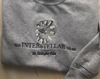 INTERSTELLAR Movie Embroidered Sweatshirt, Crewneck, Hoodie