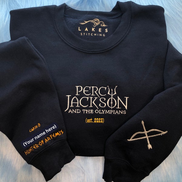 PERCY JACKSON and the Olympians Custom Embroidered Sweatshirt/Crewneck, Hoodie