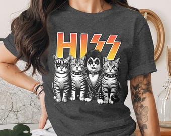 Maglietta HISS Rock Cats / Maglietta parodia divertente della Kitten Band