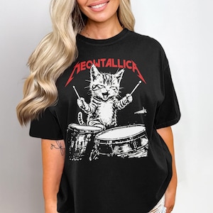 Meowtallica Tshirt - Etsy
