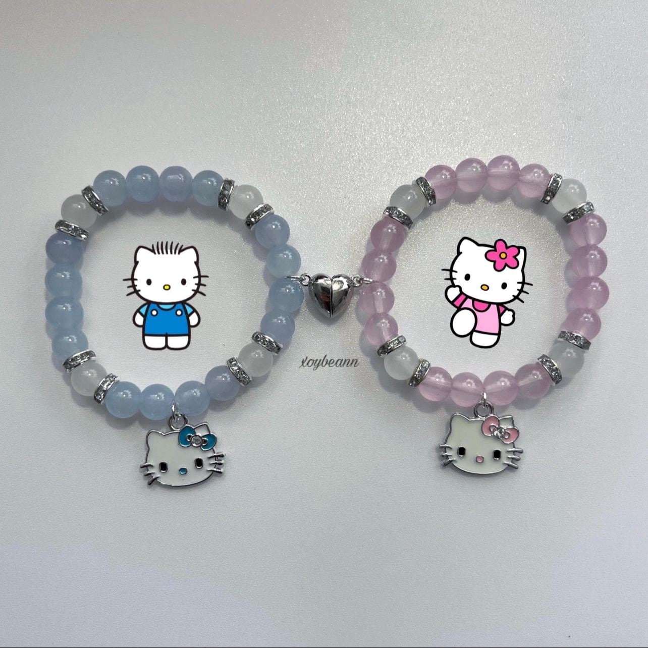 Hello Kitty & Dear Daniel Matching Bracelet Set | Magnetic Heart 