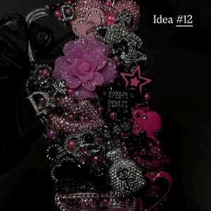 Handmade Bedazzled Y2K Custom Junk Phone Case: Hello Kitty Decoden Bling image 17