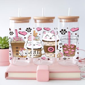 Cat Mom Coffee Tumbler, Cat Lover Mug, Cat Mom, Iced Coffee Tumbler, Funny Cat Mug, Mother's Day Gift